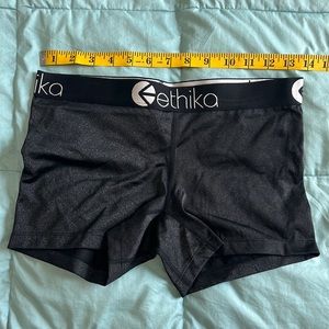 Ethika sparkle black subzero performance short NWT medium